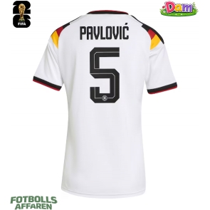 Tyskland Aleksandar Pavlovic #5 Hemmatröja Kvinnor VM 2026 Kortärmad